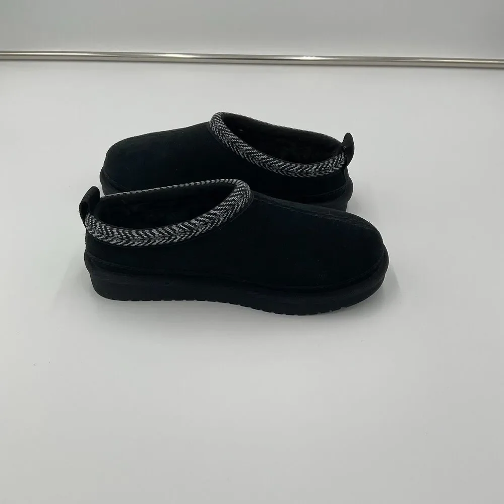 Ugg Koolaburra Burree Suede Clog Mules Slip On‎ Comfort Shoes Slippers Kids Sz 1